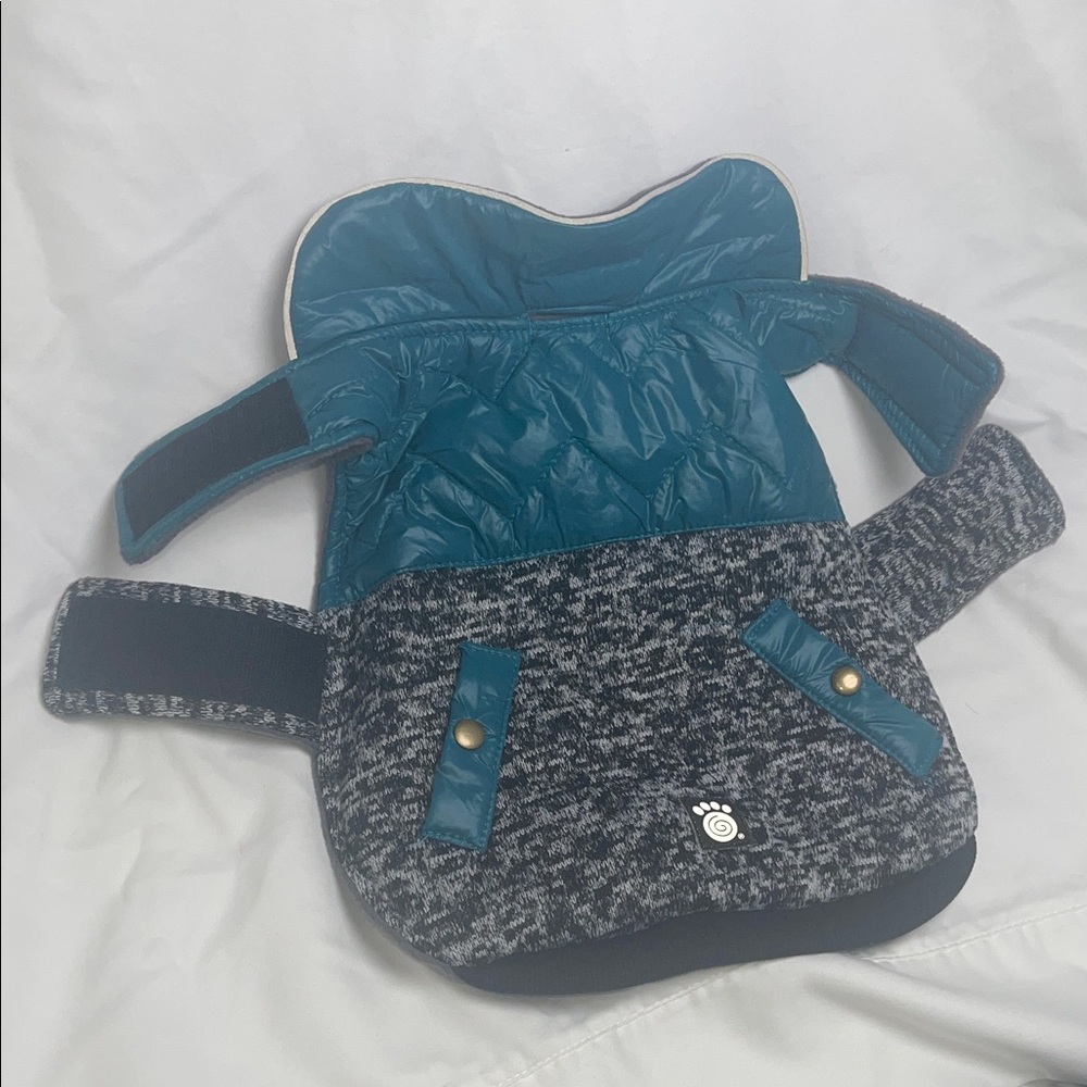 Stylish Blue and Gray Dog Jacket